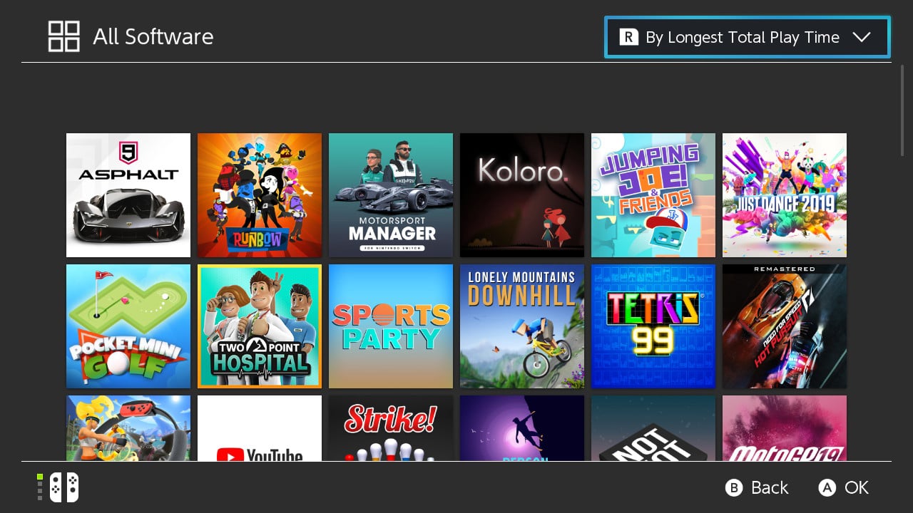 Nintendo Switch prostředí