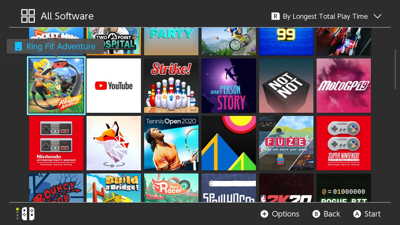 Nintendo Switch prostředí