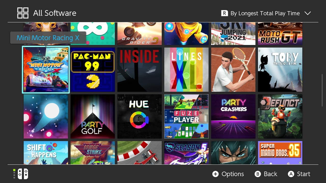 Nintendo Switch prostředí