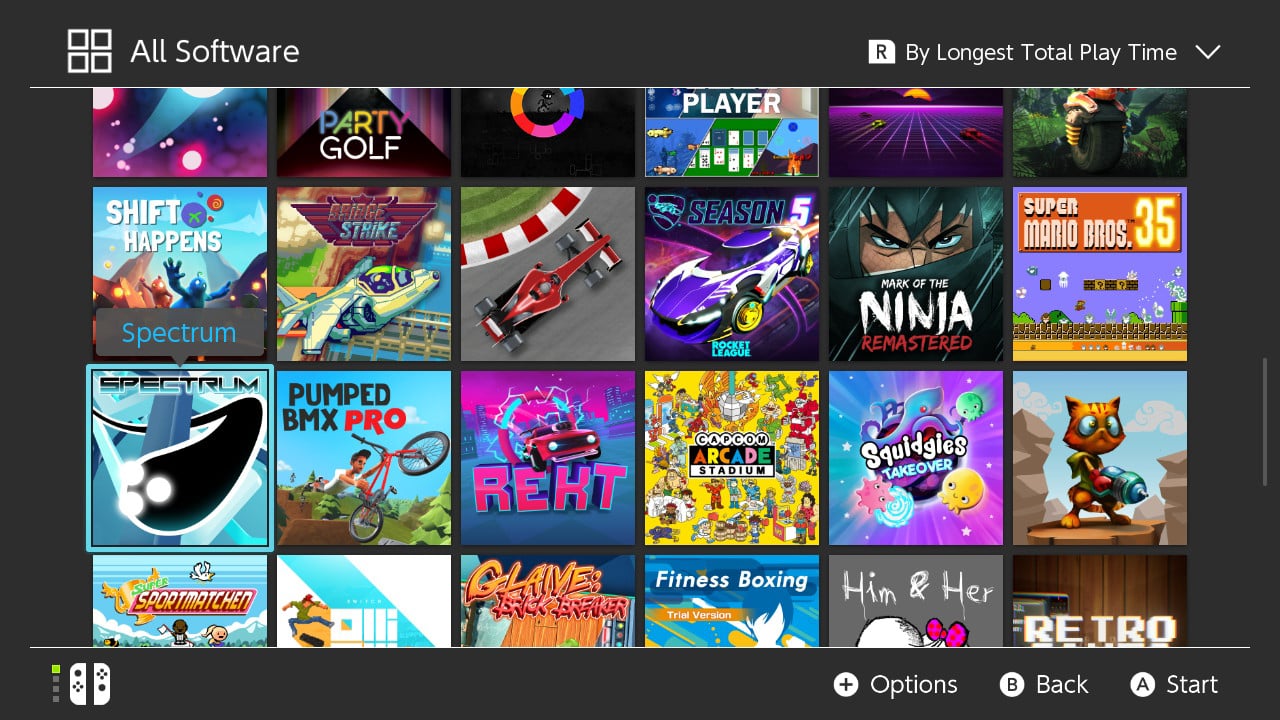 Nintendo Switch prostředí