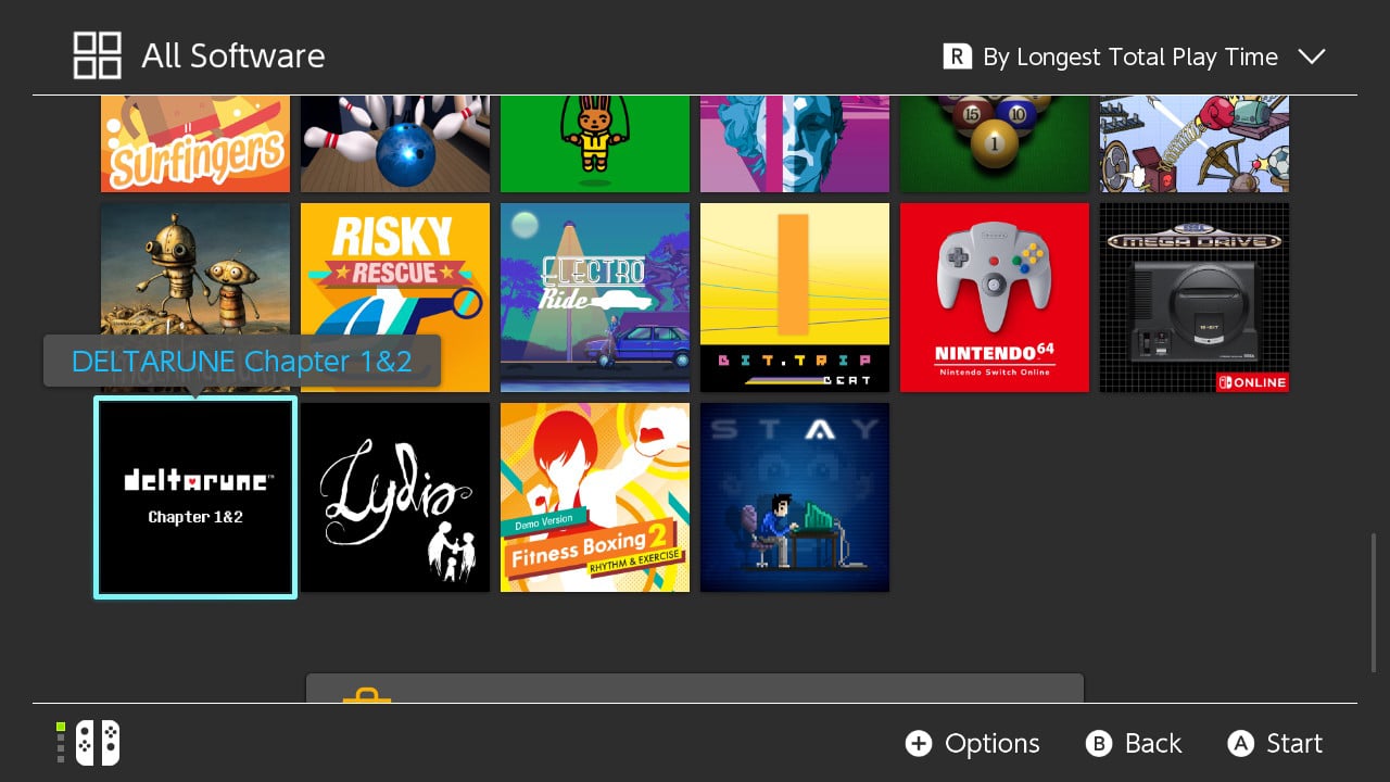 Nintendo Switch prostředí