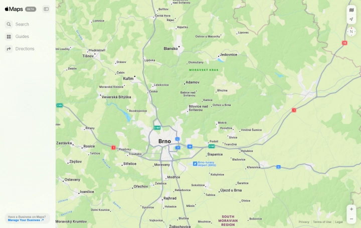 Webová verze Apple Map je konečně oficiálně k dispozici