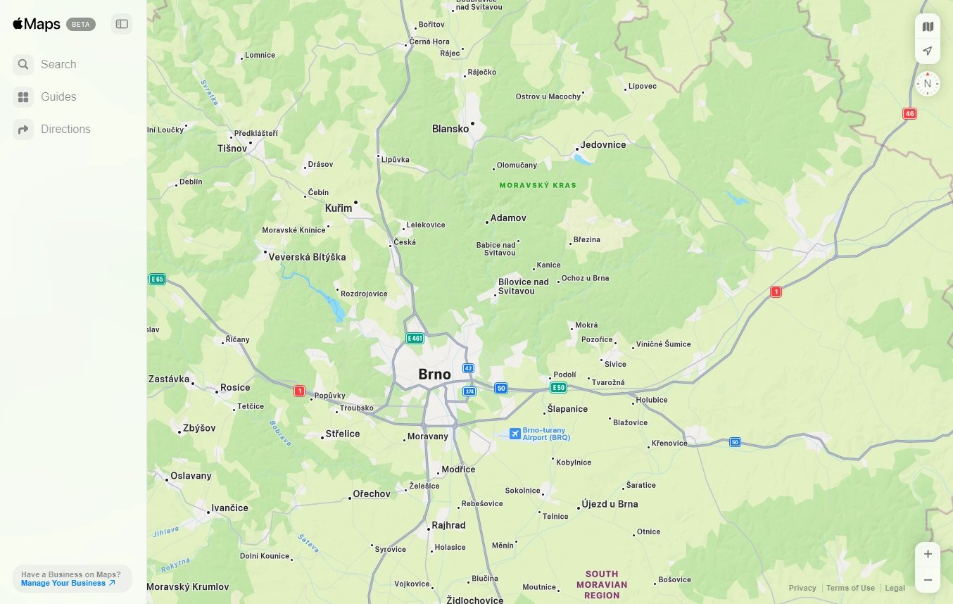 Webová verze Apple Map je konečně oficiálně k dispozici