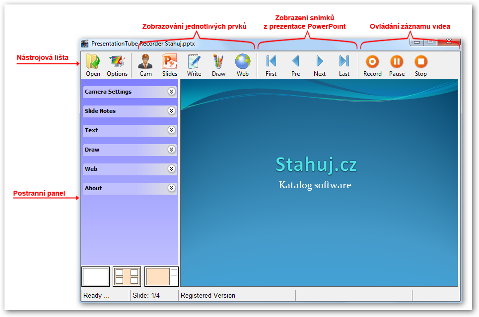 Uživatelské rozhraní.