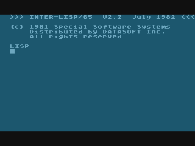 Obrázek 4: Úvodní obrazovka Intelispu/65