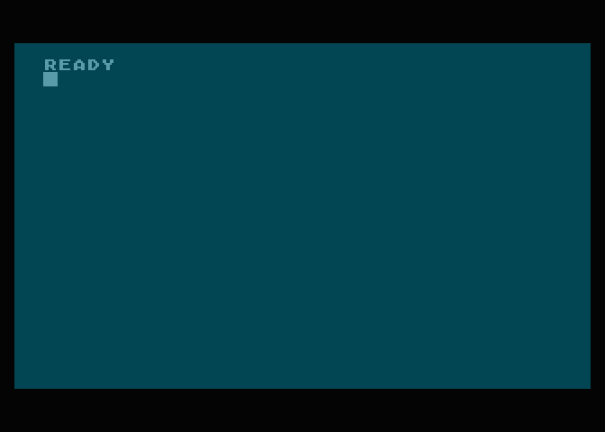 Obrázek 14: Emulátor Atari po dodání obrazu standardní ROM určené pro systém Atari 800 XL