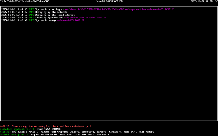 Autor: IncusOS IncusOS