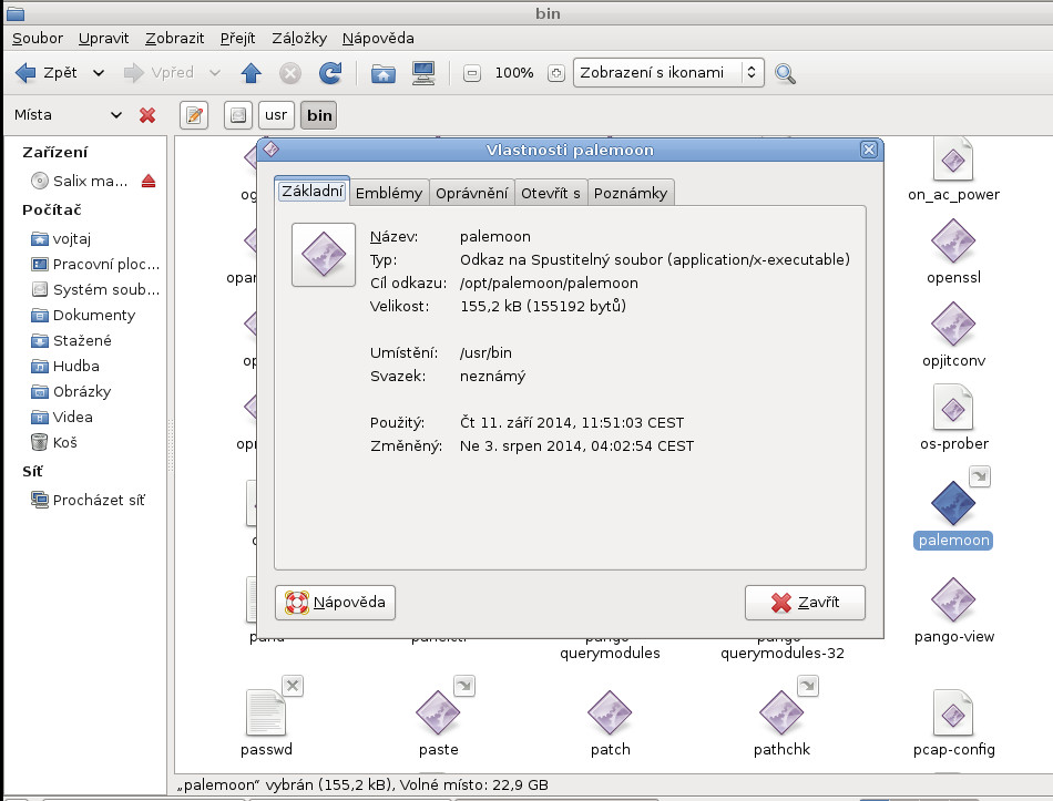 Salix: prohlížeč a jeho doplňky