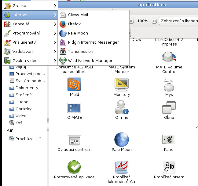 Salix: prohlížeč a jeho doplňky