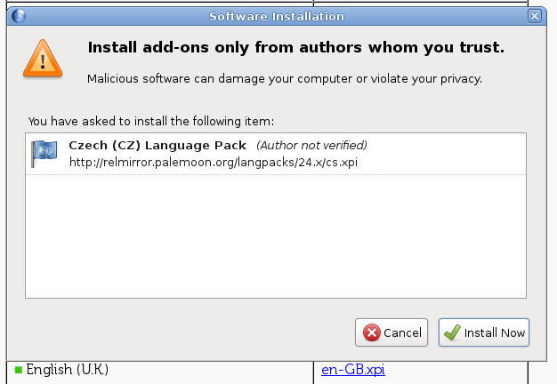 Salix: prohlížeč a jeho doplňky
