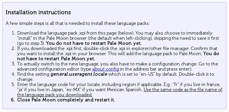 Salix: prohlížeč a jeho doplňky