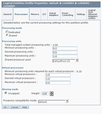 PowerVM nabízí při konfiguraci vysokou úroveň granularity