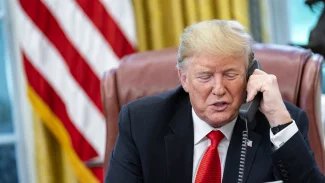 Bývalý a budoucí prezident Spojených států amerických Donald Trump v Bílém domě