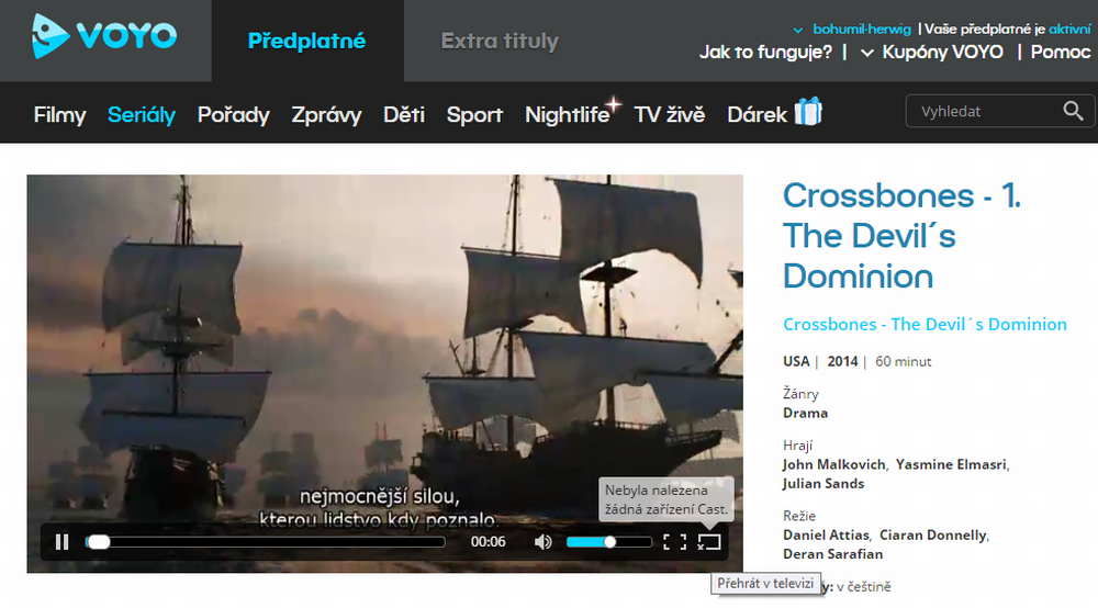Google Chromcast- instalace PC a Voyo
