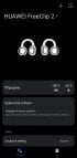 Aplikace a ovládání Huawei FreeClip 2