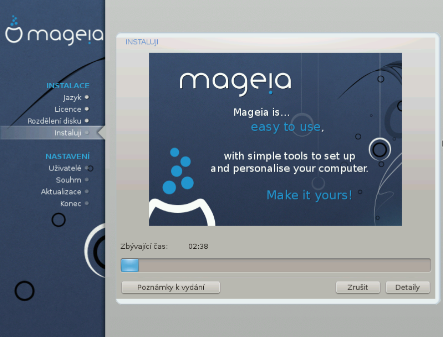 Mageia 3 - instalace a běh