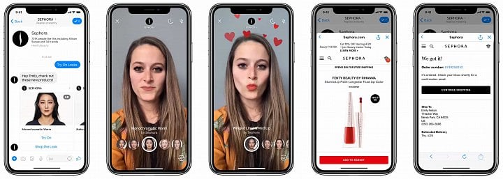 První příklady použití rozšířené reality ke komerčním účelům (foto: Facebook)