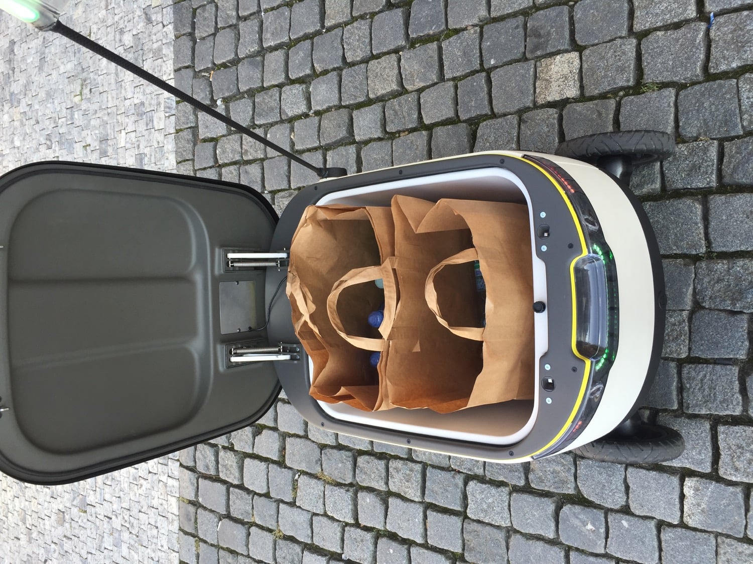 Nákup rozvezou po Praze malí roboti