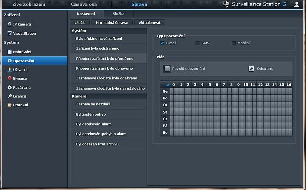 Synology Surveillance Station – instalace a přidání kamery