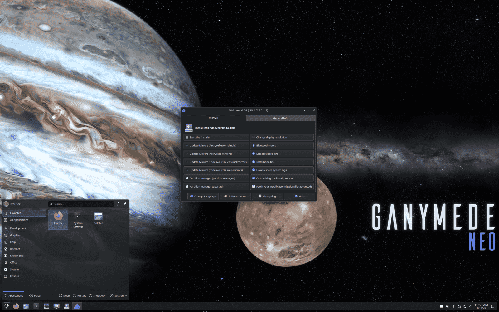 EndeavourOS 2026.01.12