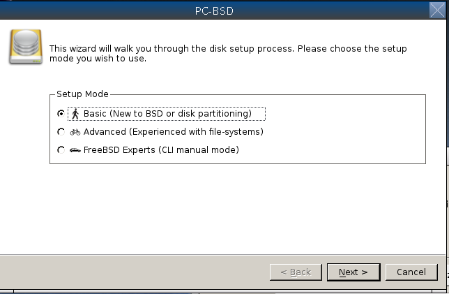 PC-BSD: instalace