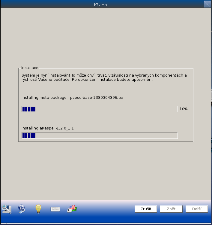 PC-BSD: instalace