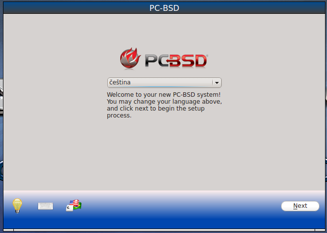 PC-BSD: instalace