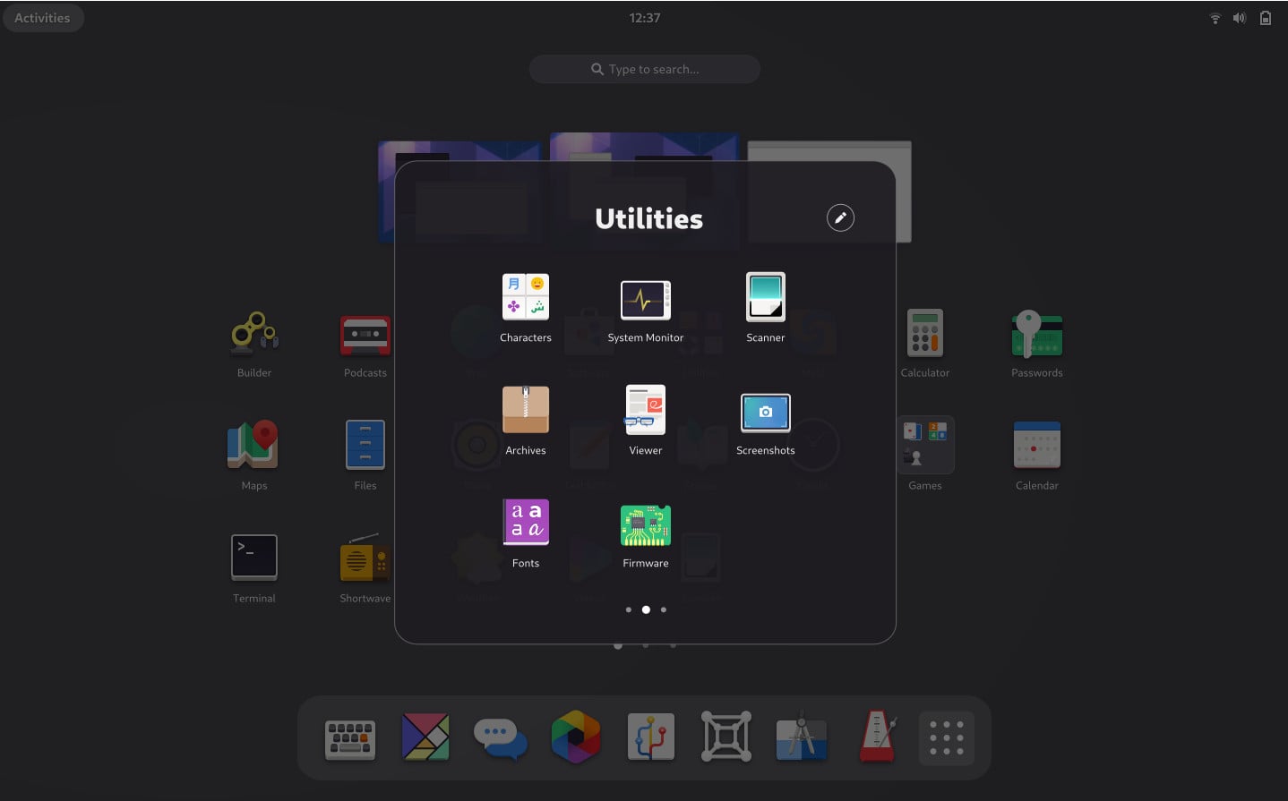 Ikony aplikací je možné sdružovat do skupin. Tato změna proběhla už v dřívějších verzích, ale už je součástí tohoto velkého redesignu.