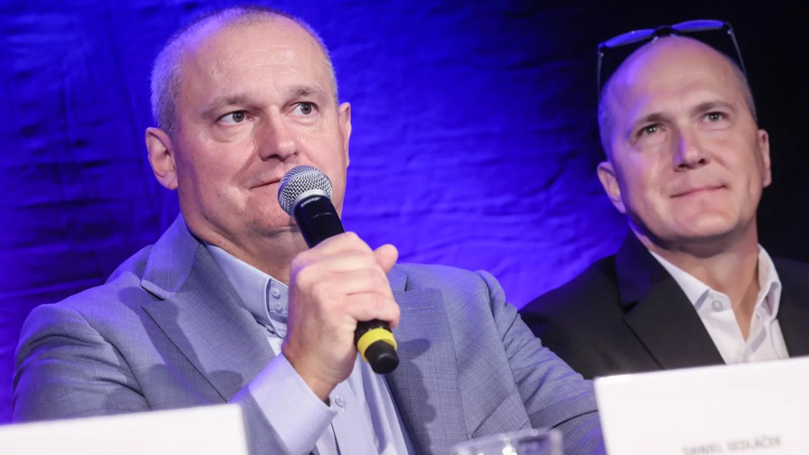 Daniel Sedláček (Media Bohemia) a Michal Hanák (SPIR, Mafra)