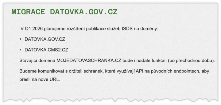 Autor: agentura DIA veřejná konzultace k datovým schránkám
