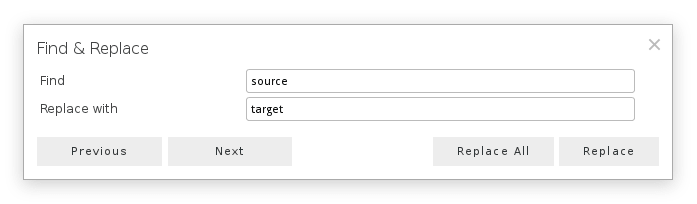 Najít a Nahradit v LibreOffice Online