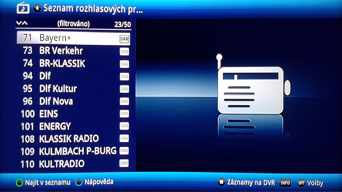 TechniSat DigiPal DAB+ - příjem z Německa