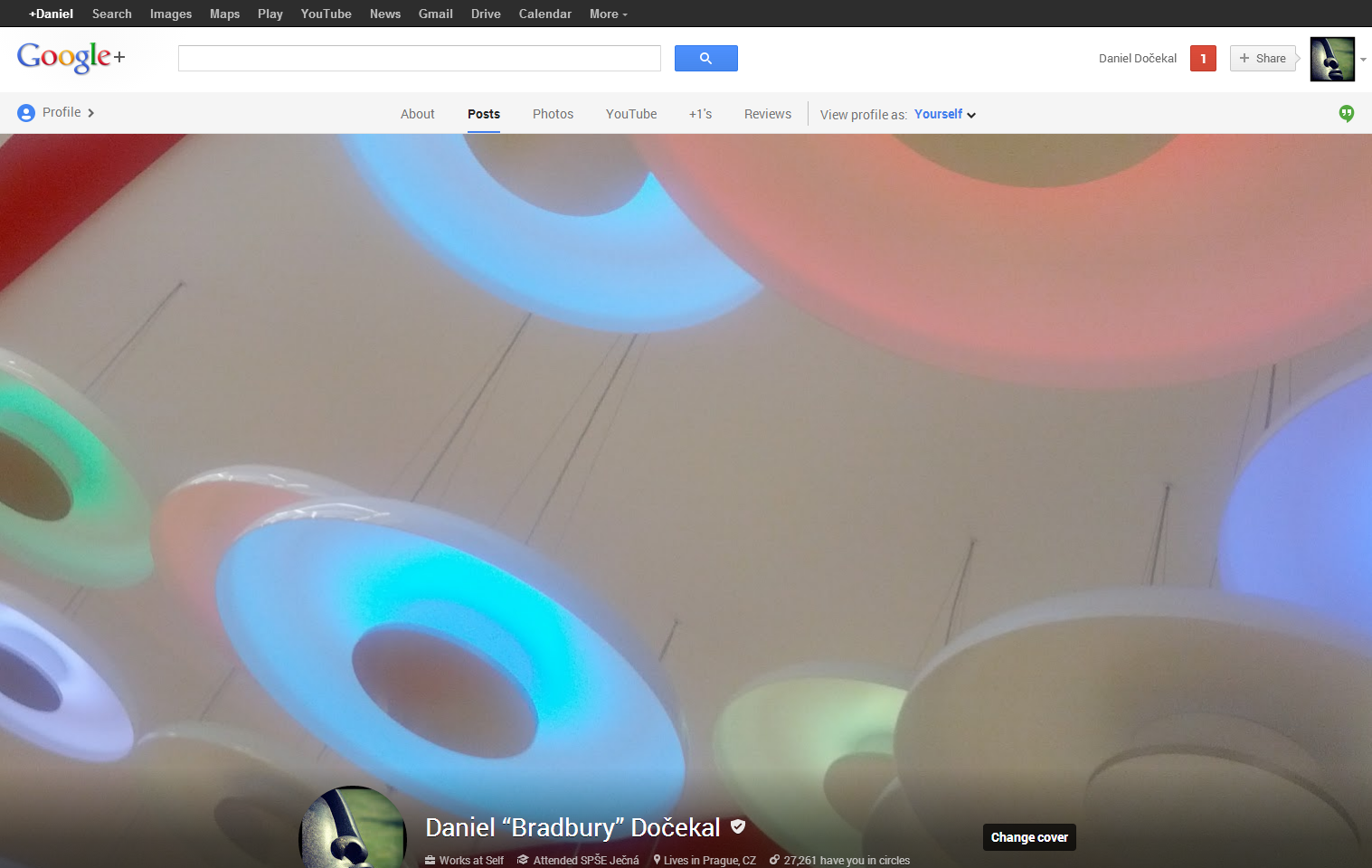 Google+ nový vzhled 2013/05