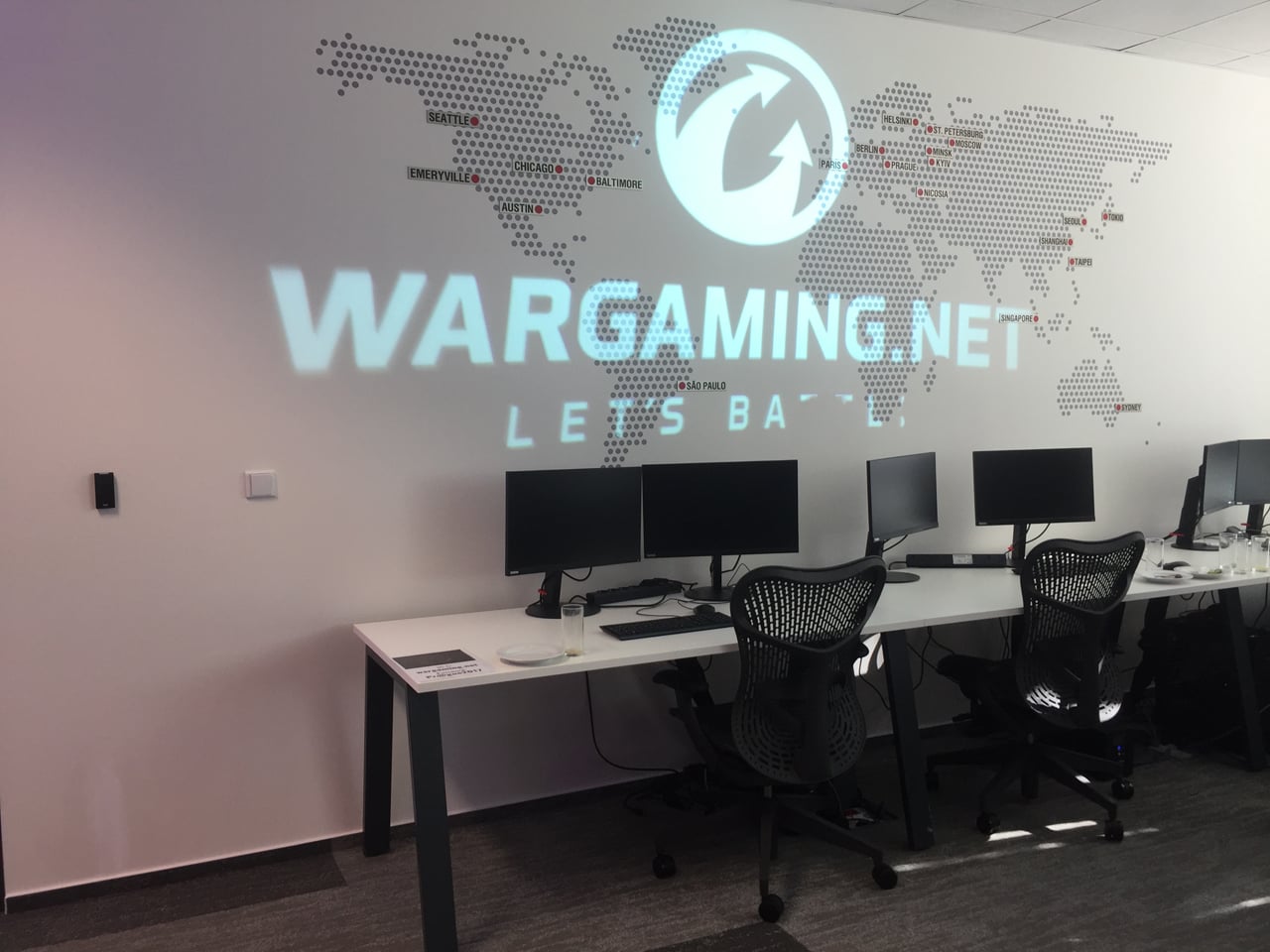 Kanceláře vývojového centra Wargaming v Praze
