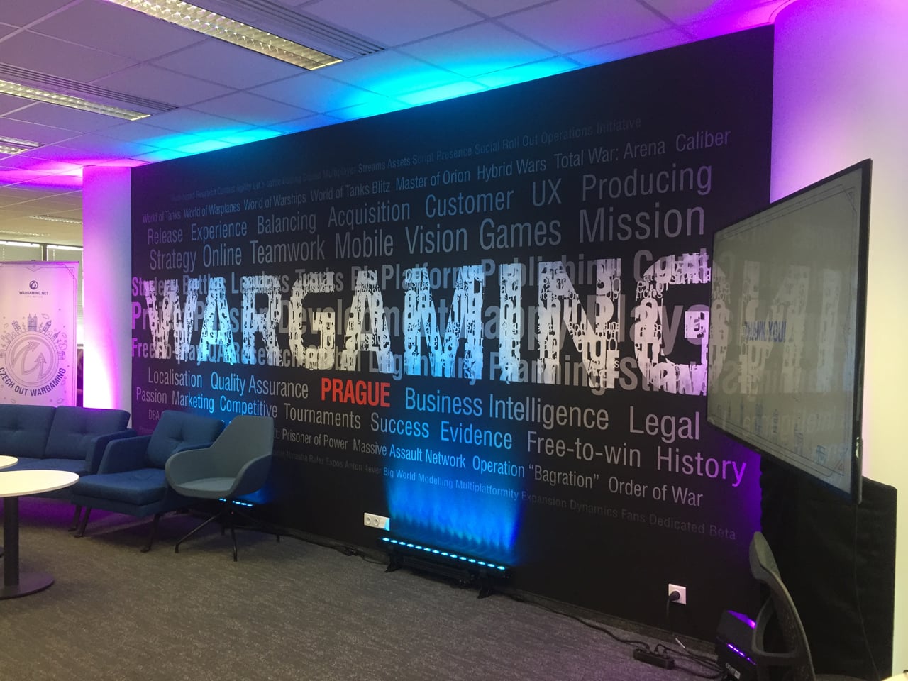 Kanceláře vývojového centra Wargaming v Praze
