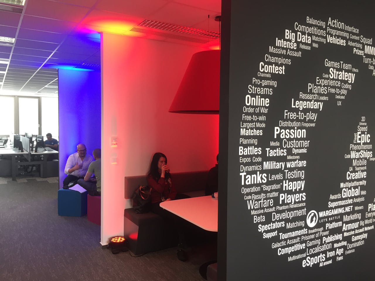 Kanceláře vývojového centra Wargaming v Praze