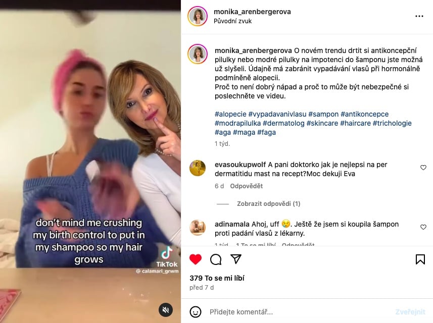 Nový trend: drcení antikoncepce a léků proti impotenci do šamponu