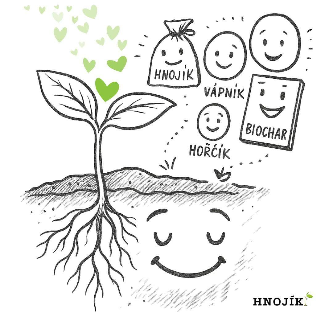 Grafika s fungováním Hnojíku