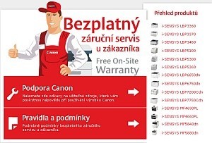 Canon rozšiřuje bezplatný servis on-site