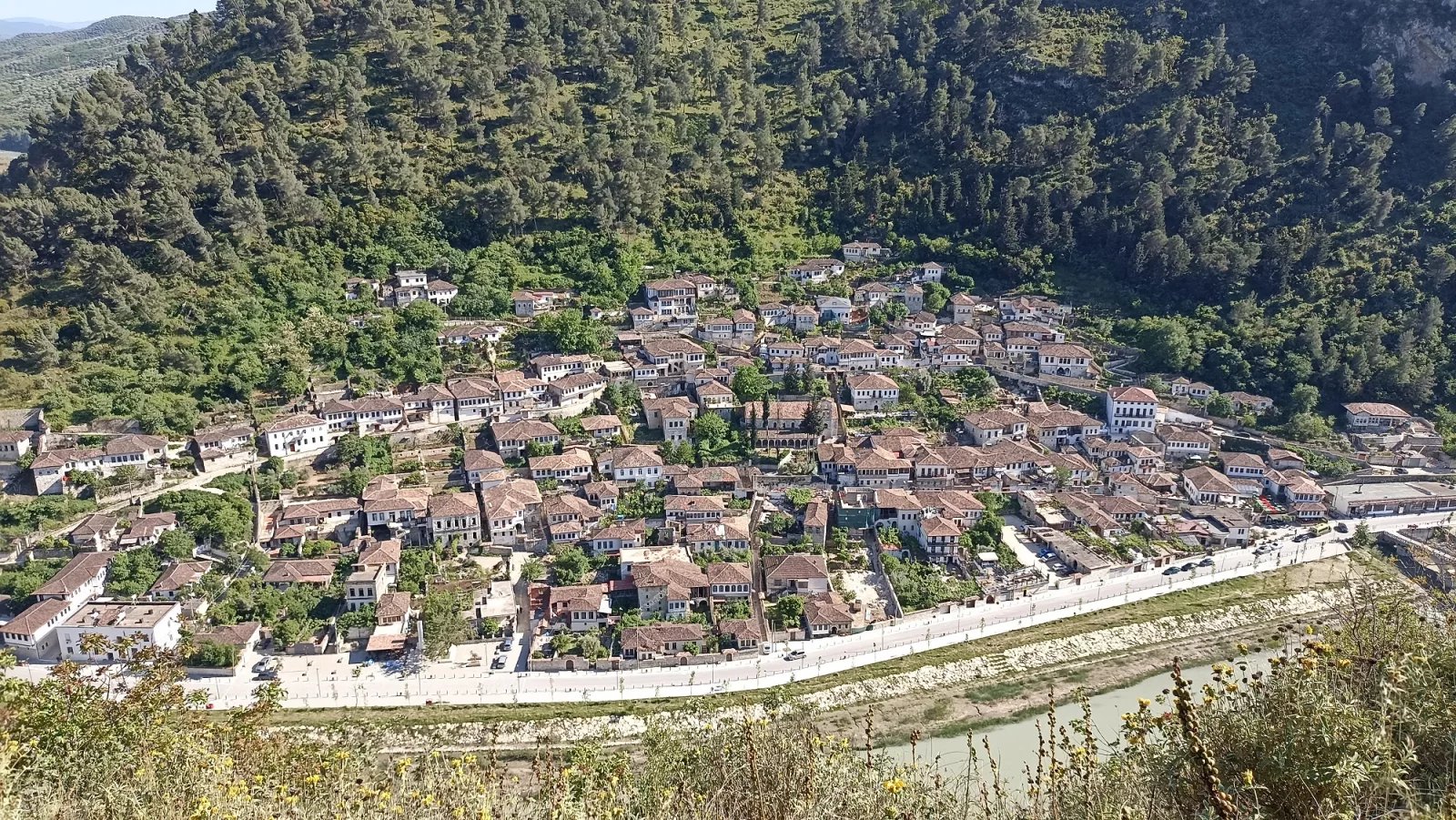 Čtvrť Gorica v Beratu