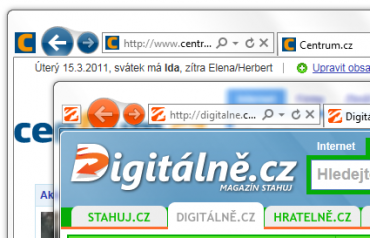 <p>Po spuštění z hlavního panelu se mění barva ovládacích prvků</p>