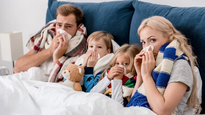 Chřipka typu A a B se od sebe liší četností výskytu. Příznaky jsou většinou stejné