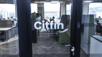 Logo skupiny Citfin. Kancelářské prostory v budově AFI CITY TOWER, Kolbenova 1021/9,Praha 9 - Vysočany. (20. 11. 2025)