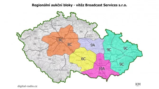 DAB+ příděly Broadcast Services