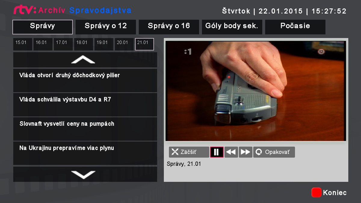 Fotogalerie přijímače Iqon force1