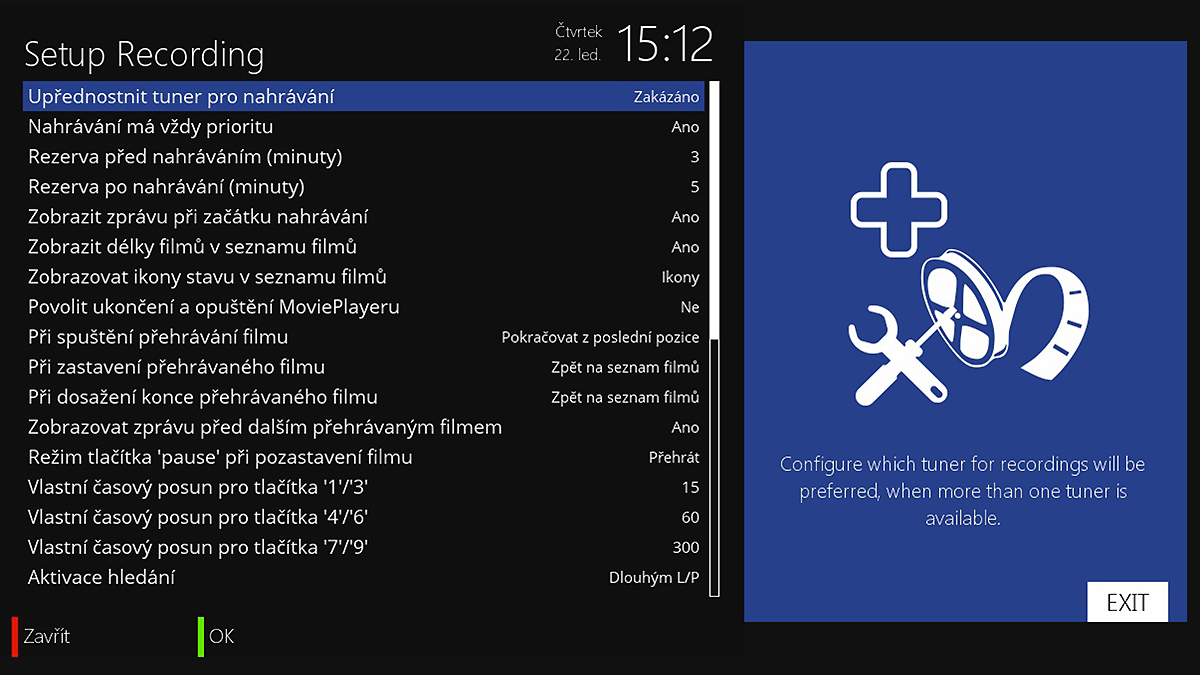 Fotogalerie přijímače Iqon force1