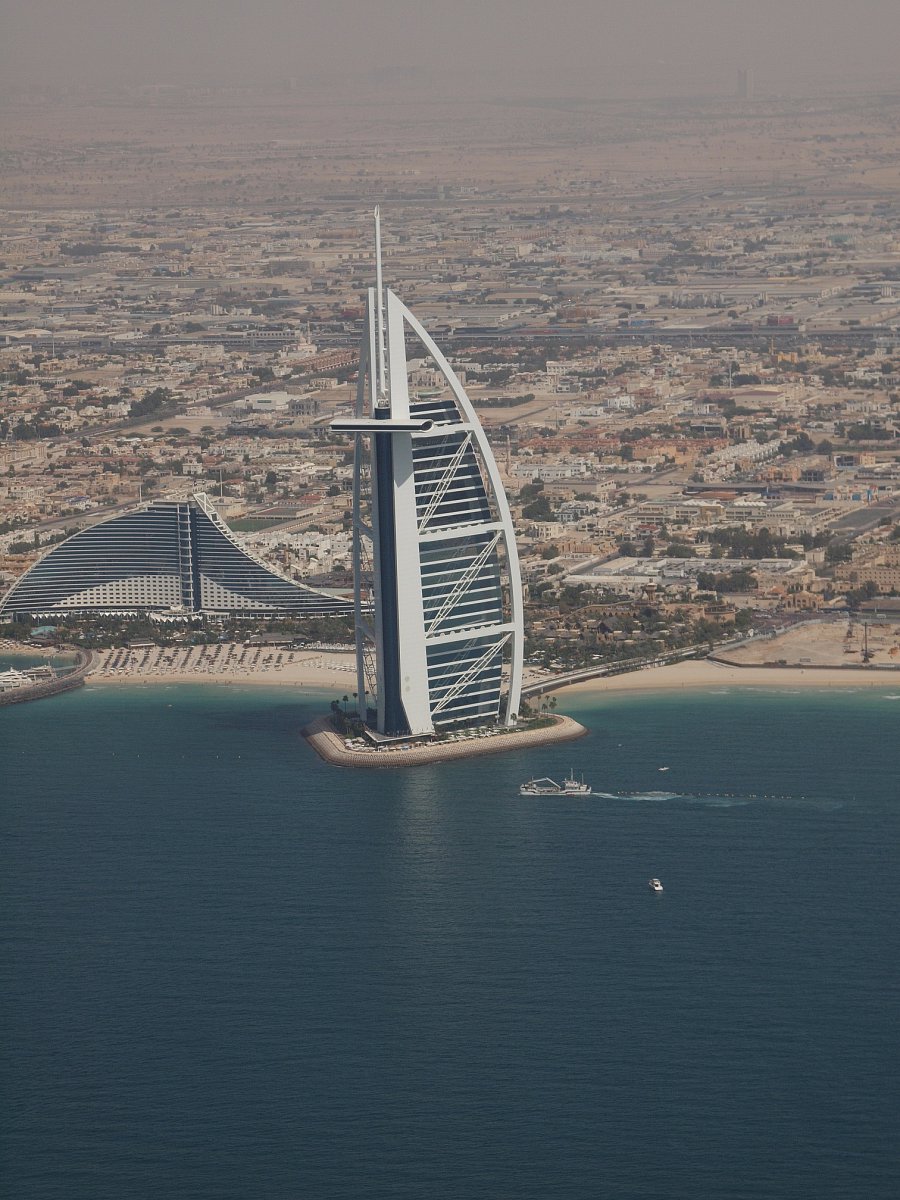 Pohled na hotel Burj Al Arab