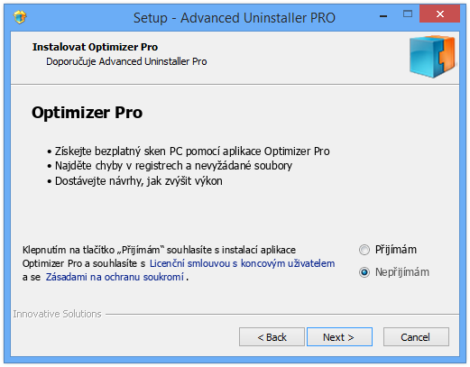 <p>Instalace nabízí také další software, který lze ovšem odmítnout</p>