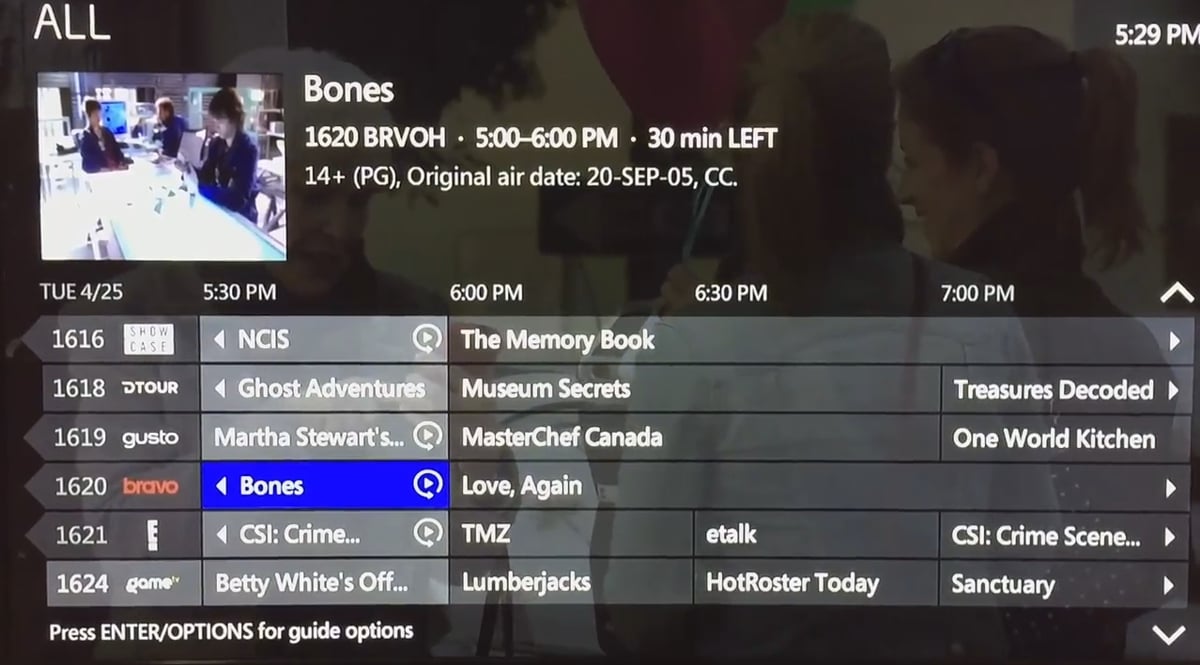 Položky Trending, Restart a přehrávání služby Bell Fibe