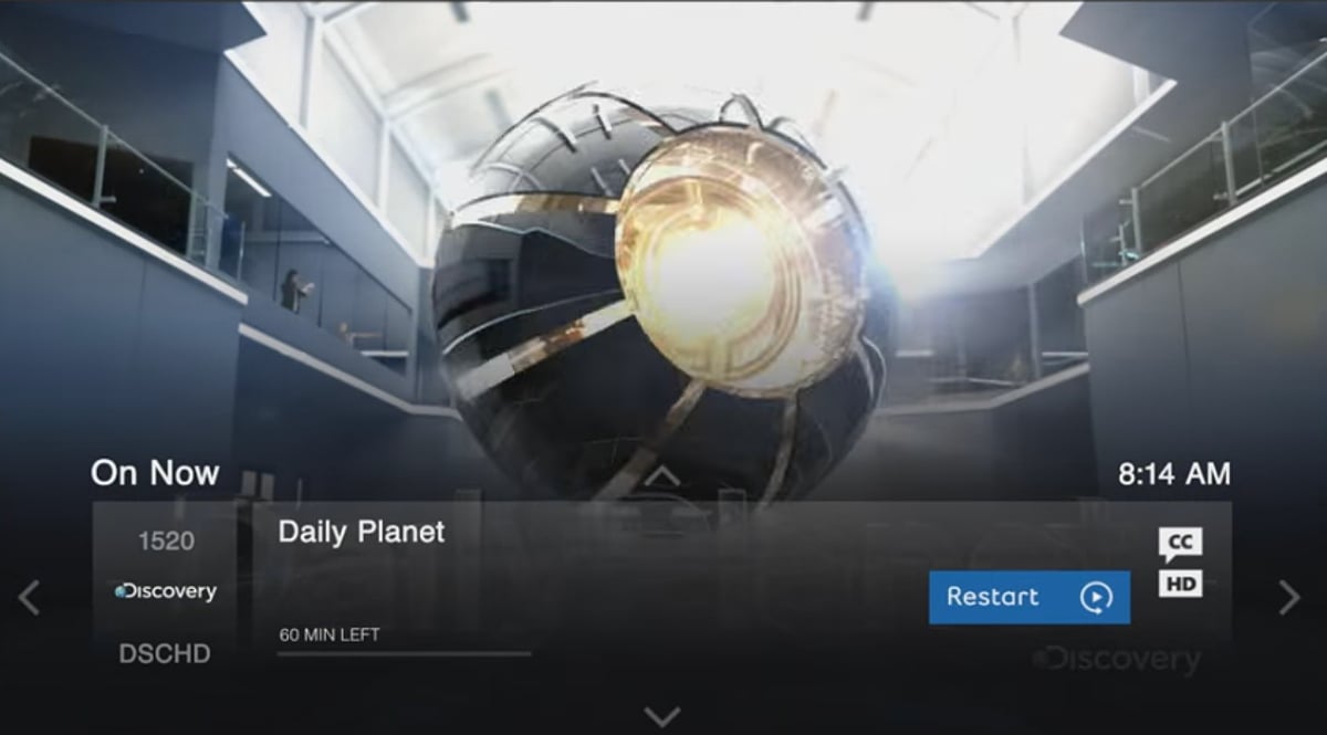 Položky Trending, Restart a přehrávání služby Bell Fibe